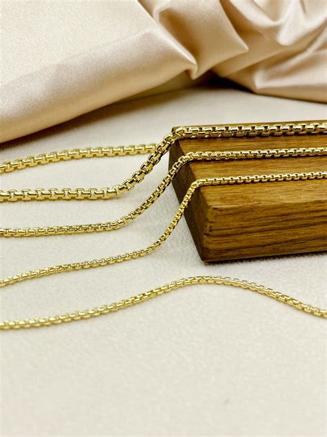 4k gold chain|4k gold box chain.